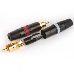 Neutrik REAN NYS373 Heavy Duty RCA Phono Plugs - Pair
