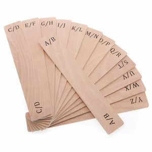 Wooden Alphabetical Record Dividers (Small)