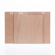 Wooden Alphabetical Record Dividers (Large)